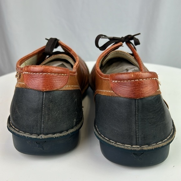 Pikolinos Men’s Leather Tan and Navy Lace-Up  Derby Shoe main image 8